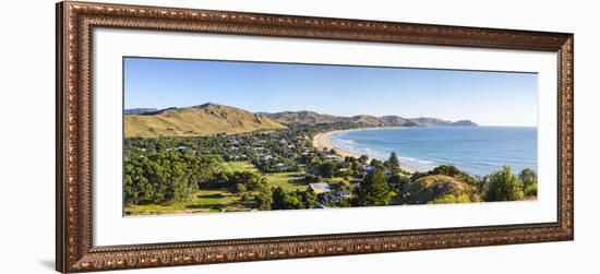 Elevated View over Wainui Beach, Gisborne, East Cape, North Island, New Zealand-Doug Pearson-Framed Photographic Print