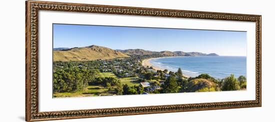 Elevated View over Wainui Beach, Gisborne, East Cape, North Island, New Zealand-Doug Pearson-Framed Photographic Print