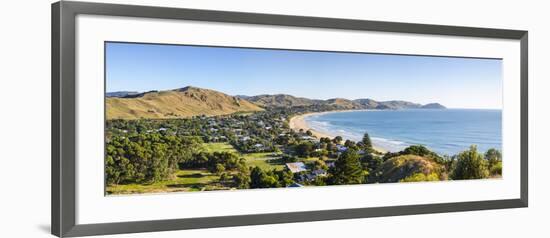 Elevated View over Wainui Beach, Gisborne, East Cape, North Island, New Zealand-Doug Pearson-Framed Photographic Print