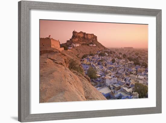 Elevated View Towards Meherangarh Fort-Doug Pearson-Framed Photographic Print