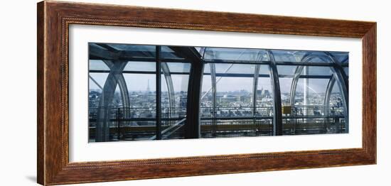 Elevated Walkway in a Museum, Pompidou Centre, Beauborg, Paris, France-null-Framed Photographic Print