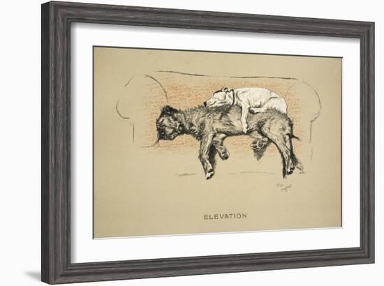 Elevation, 1930, 1st Edition of Sleeping Partners-Cecil Aldin-Framed Giclee Print