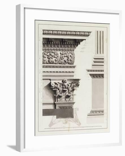 Elevation of Pedestal Entablature of the Arch at Tripoli-James Bruce-Framed Giclee Print