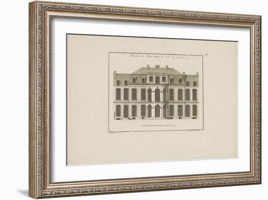 Elevation of the Amelot Mansion House, View from the Garden-Jean Mariette-Framed Giclee Print