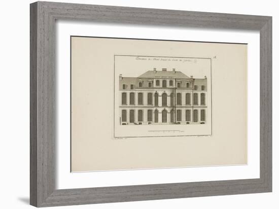 Elevation of the Amelot Mansion House, View from the Garden-Jean Mariette-Framed Giclee Print