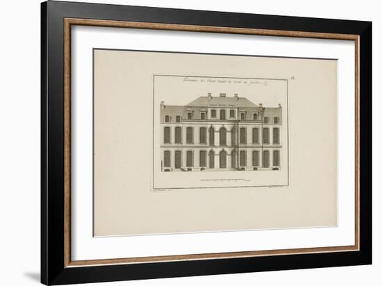 Elevation of the Amelot Mansion House, View from the Garden-Jean Mariette-Framed Giclee Print