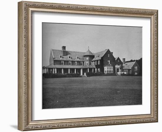 Elevation of the clubhouse, Essex County Club, Manchester, Massachusetts, 1925-null-Framed Photographic Print