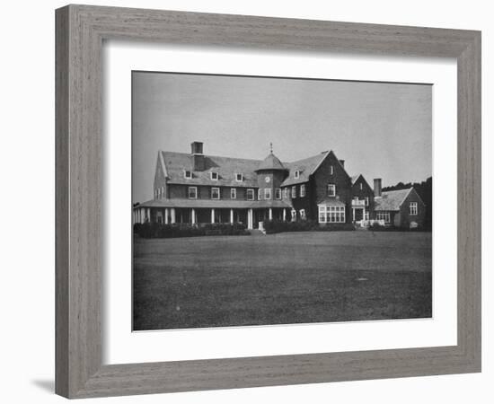 Elevation of the clubhouse, Essex County Club, Manchester, Massachusetts, 1925-null-Framed Photographic Print