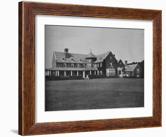 Elevation of the clubhouse, Essex County Club, Manchester, Massachusetts, 1925-null-Framed Photographic Print