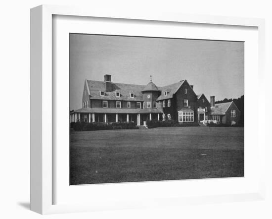 Elevation of the clubhouse, Essex County Club, Manchester, Massachusetts, 1925-null-Framed Photographic Print