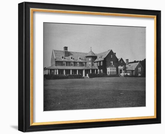 Elevation of the clubhouse, Essex County Club, Manchester, Massachusetts, 1925-null-Framed Photographic Print