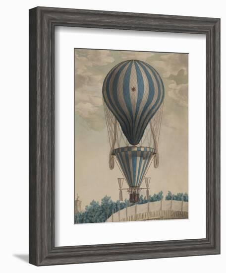 Elevazione Aereobatica Eseguita da Francesco Orlandi in Bologna, c.1828-null-Framed Art Print