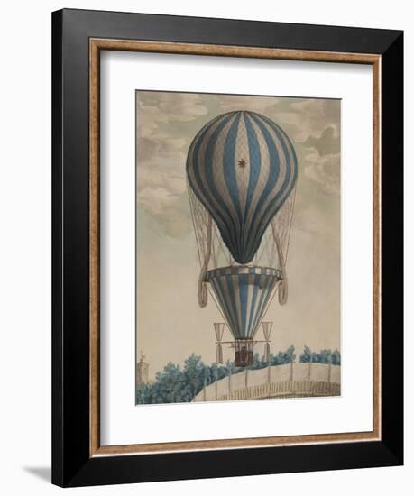 Elevazione Aereobatica Eseguita da Francesco Orlandi in Bologna, c.1828-null-Framed Art Print