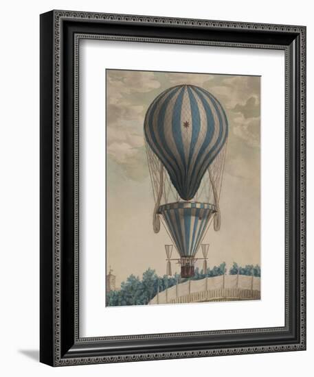 Elevazione Aereobatica Eseguita da Francesco Orlandi in Bologna, c.1828-null-Framed Art Print