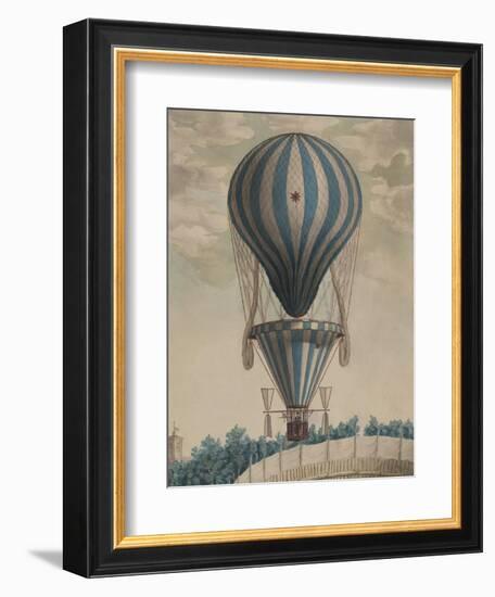 Elevazione Aereobatica Eseguita da Francesco Orlandi in Bologna, c.1828-null-Framed Art Print