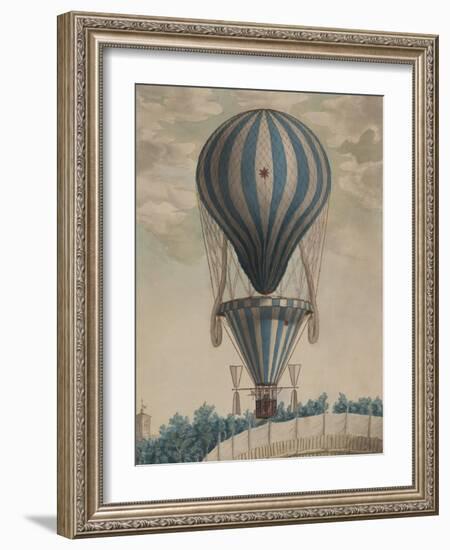 Elevazione Aereobatica Eseguita da Francesco Orlandi in Bologna, c.1828-null-Framed Art Print