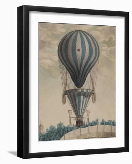 Elevazione Aereobatica Eseguita da Francesco Orlandi in Bologna, c.1828-null-Framed Art Print