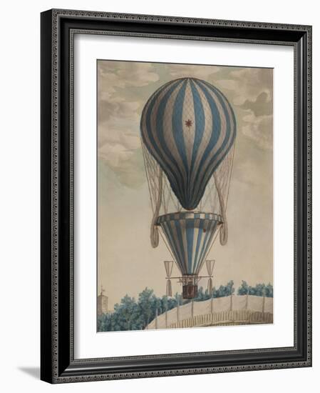 Elevazione Aereobatica Eseguita da Francesco Orlandi in Bologna, c.1828-null-Framed Art Print