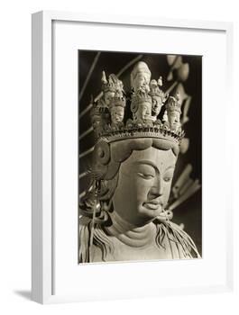 Eleven Headed Kannon Dating from the 9th Century, Heian Period, Nara, Japan-null-Framed Photographic Print