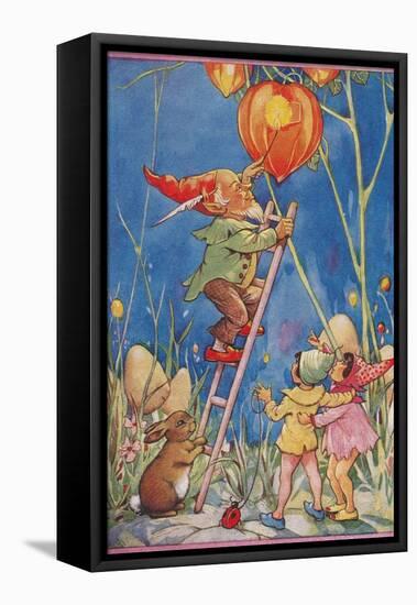 Elf Lighting Chinese Lantern-null-Framed Stretched Canvas