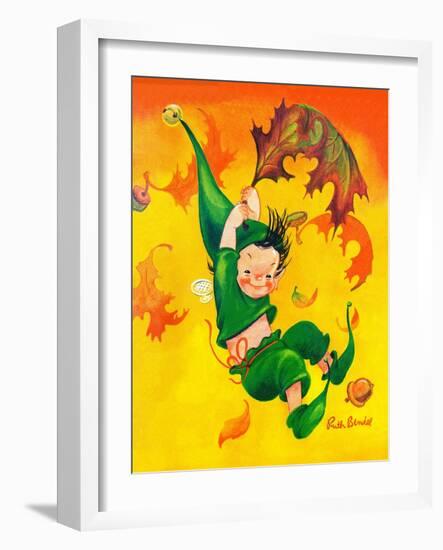 Elf Parachute - Jack & Jill-Ruth Bendel-Framed Giclee Print