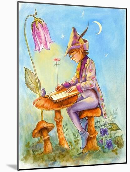 Elf Scribe-Judy Mastrangelo-Mounted Giclee Print