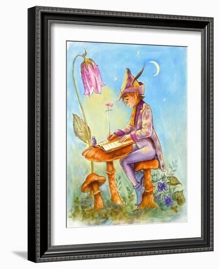 Elf Scribe-Judy Mastrangelo-Framed Giclee Print