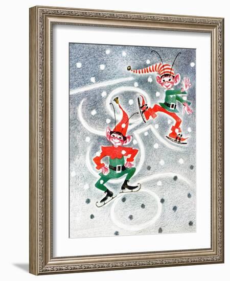Elf Skates - Jack & Jill-Beth Henninger Krush-Framed Giclee Print