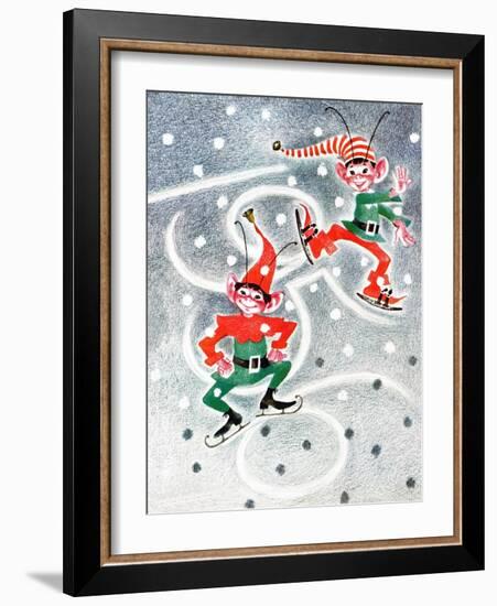 Elf Skates - Jack & Jill-Beth Henninger Krush-Framed Giclee Print