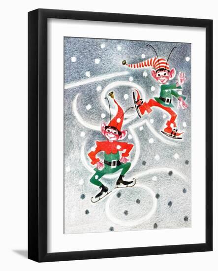 Elf Skates - Jack & Jill-Beth Henninger Krush-Framed Giclee Print