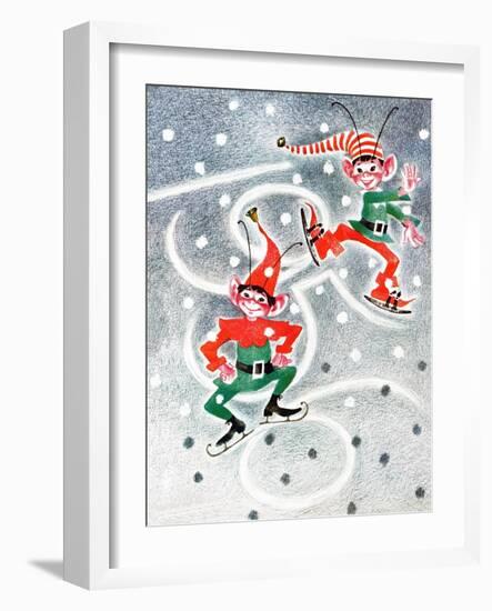 Elf Skates - Jack & Jill-Beth Henninger Krush-Framed Giclee Print