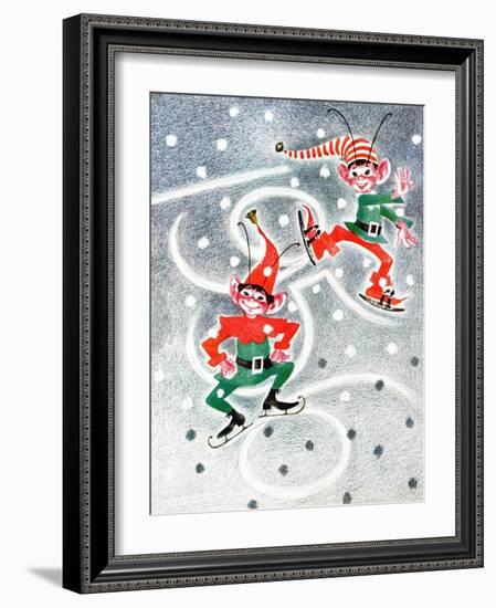 Elf Skates - Jack & Jill-Beth Henninger Krush-Framed Giclee Print