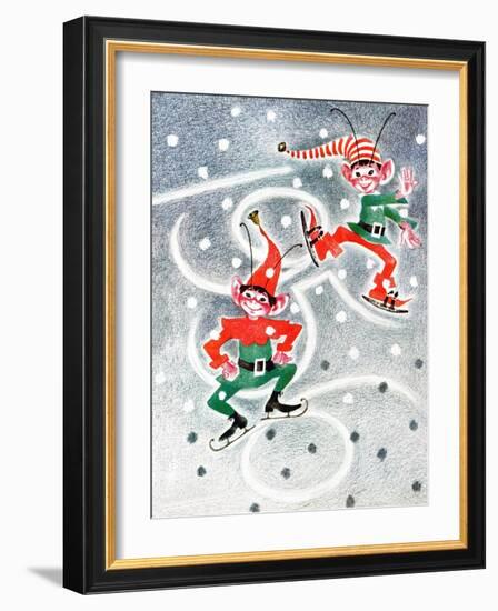 Elf Skates - Jack & Jill-Beth Henninger Krush-Framed Giclee Print