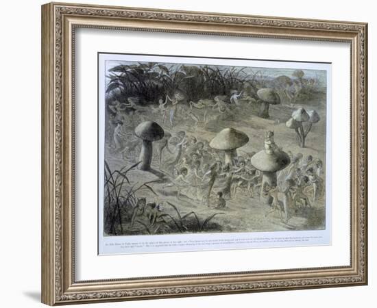 Elfin Dance by Night, in Fairyland: A Series of Pictures from the Elf-World, Allingham and Lang-Richard Doyle-Framed Giclee Print