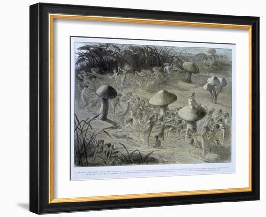 Elfin Dance by Night, in Fairyland: A Series of Pictures from the Elf-World, Allingham and Lang-Richard Doyle-Framed Giclee Print