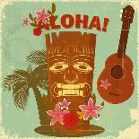 Vintage Hawaiian Postcard-elfivetrov-Art Print