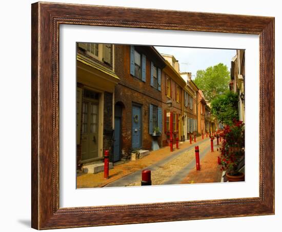 Elfreth's Alley, Philadelphia, Pennsylvania, USA-Ellen Clark-Framed Photographic Print