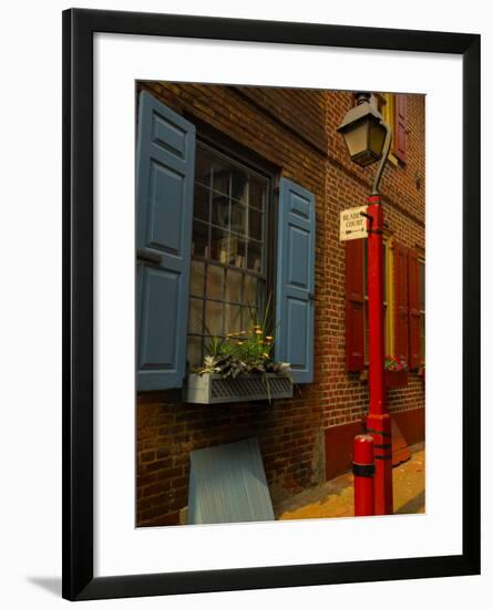 Elfreth's Alley, Philadelphia, Pennsylvania, USA-Ellen Clark-Framed Photographic Print