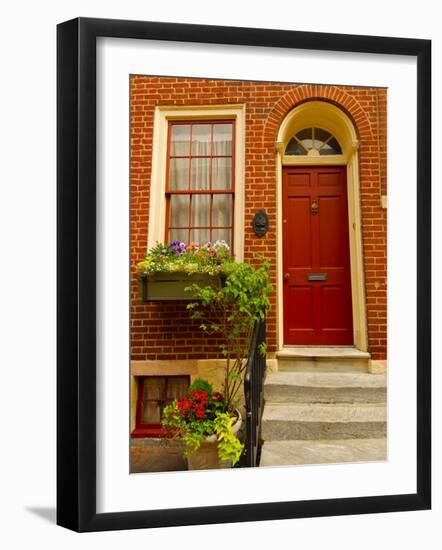 Elfreth's Alley, Philadelphia, Pennsylvania, USA-Ellen Clark-Framed Photographic Print