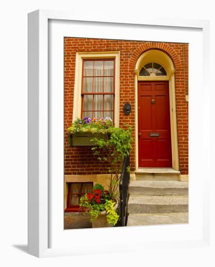 Elfreth's Alley, Philadelphia, Pennsylvania, USA-Ellen Clark-Framed Photographic Print