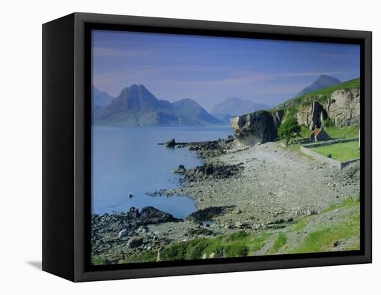 Elgol and the Cuillin Hills, Isle of Skye, Highlands Region, Scotland, UK, Europe-Kathy Collins-Framed Premier Image Canvas