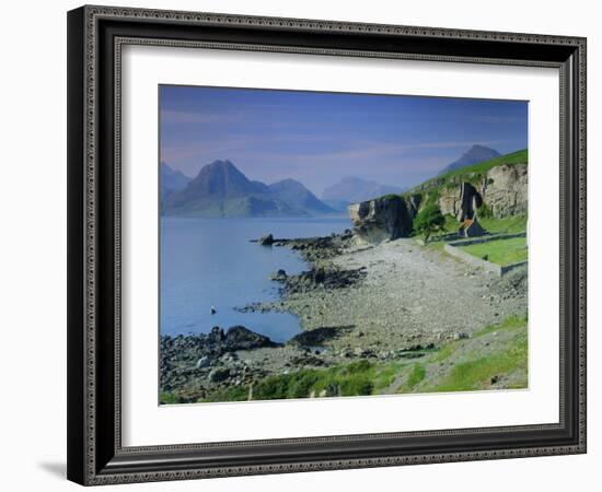 Elgol and the Cuillin Hills, Isle of Skye, Highlands Region, Scotland, UK, Europe-Kathy Collins-Framed Photographic Print