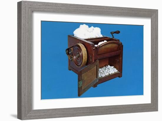 Eli Whitney's Cotton Gin-null-Framed Giclee Print