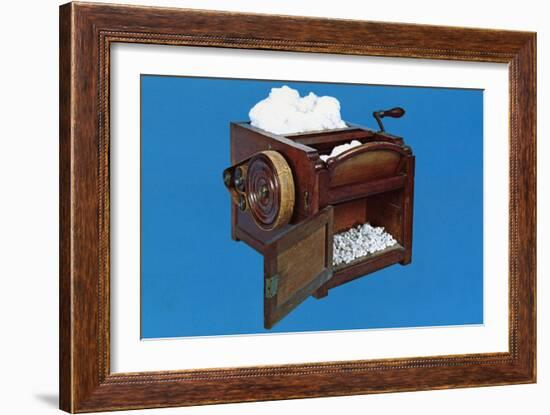 Eli Whitney's Cotton Gin-null-Framed Giclee Print