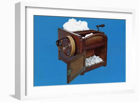 Eli Whitney's Cotton Gin-null-Framed Giclee Print