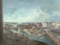 A View of Stockholm from Soder with the Royal Palace, Storkyrkan, Riddarholmskykan and Tskakykan-Elias Martin-Giclee Print