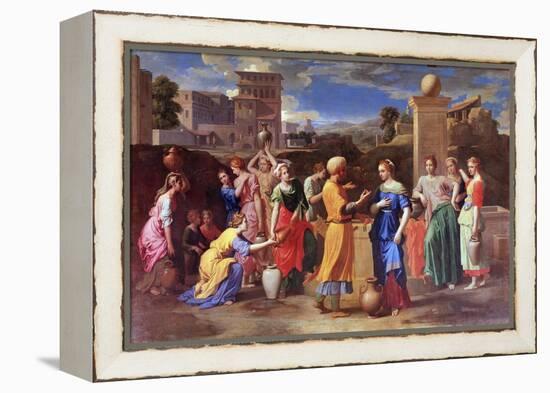 Eliezer and Rebecca, 1648-Nicolas Poussin-Framed Premier Image Canvas