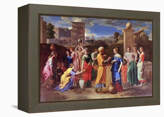 Eliezer and Rebecca, 1648-Nicolas Poussin-Framed Premier Image Canvas