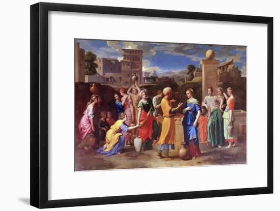 Eliezer and Rebecca, 1648-Nicolas Poussin-Framed Giclee Print