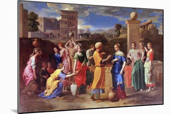 Eliezer and Rebecca, 1648-Nicolas Poussin-Mounted Giclee Print